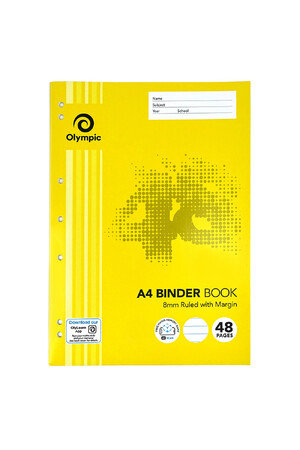 Olympic Binder Book - A4 8mm Ruled: 48pg (Pack of 20)
