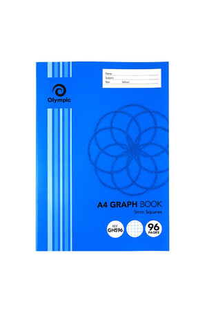 Olympic Graph Book - 96pg 5mm: A4