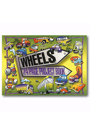 Olympic Project Book - 273x375mm 8mm Ruled (Wheels): 24pg (Pack of 10)