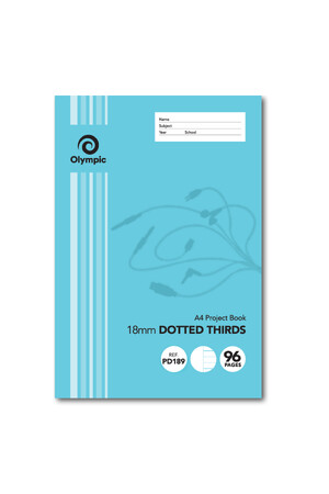 Olympic Project Book - A4 18mm Dotted Third: 96pg (Pack of 10)
