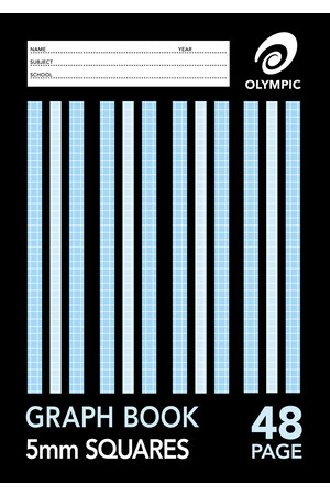 Olympic Graph Book (A4) - 5mm: 48 Pages (Pack of 20)