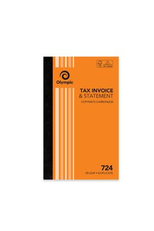 Olympic Tax Invoice & Statement No. 724 - 50 Leaf