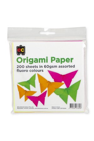 Origami Paper - Pack of 200: Fluoro
