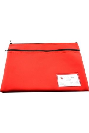 Osmer Pencil Case - Neoprene 2-Zip Giant (35x26): Red