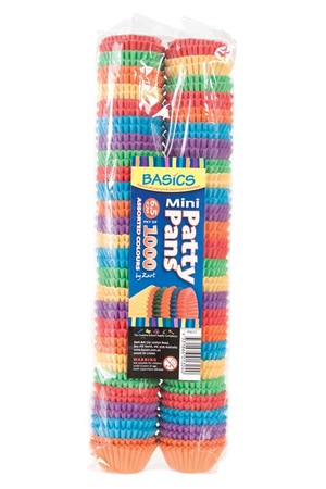 Mini Patty Pans - Assorted Colours (Pack of 1000)