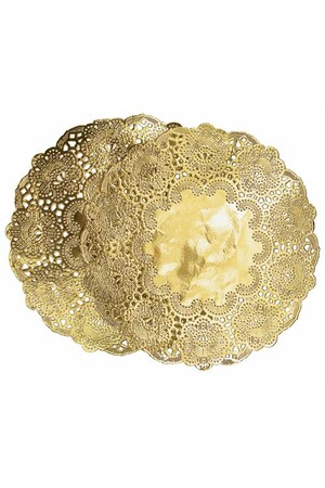Metallic Doyleys - Gold: Pack of 50