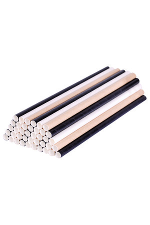 ECO Basics Paper Straws: 8mm - Pack of 250