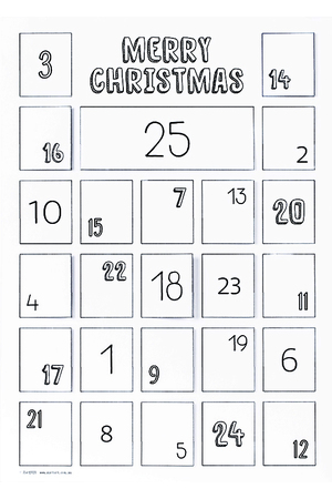 ColourMe Advent Calendar - A3 (Pack of 10)