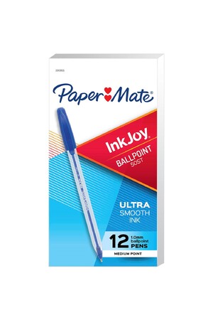 Papermate Pen - Inkjoy 50ST 1.0mm Clear: Blue (Box of 12)