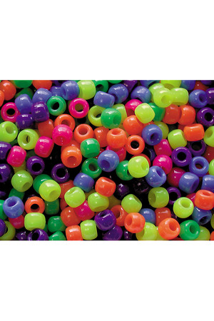 Pony Beads Neon Colours - Pack of 1600