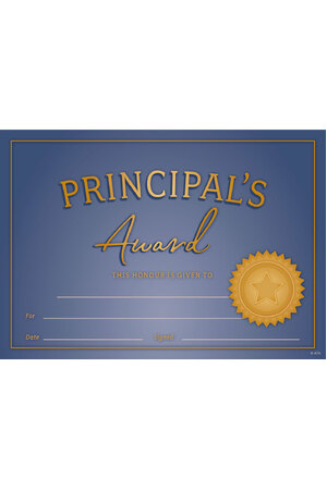 Principal's Honour - CARD Certificates (Pack of 100)