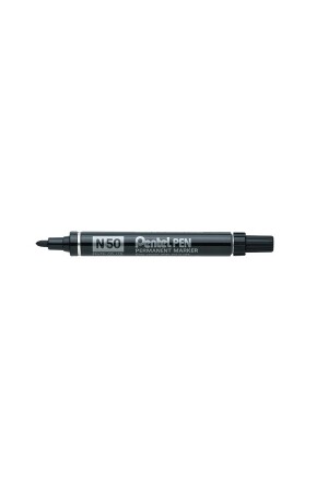 Pentel Marker N50 - Permanent Bullet: Black (Box of 12)