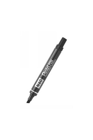 Pentel Marker - N60: Permanent Chisel Point Black (Box of 12)