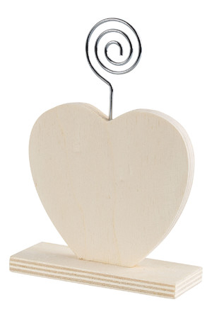 Wooden Stand Photo Holder - Heart