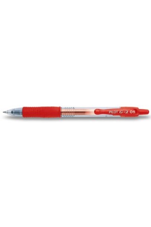 Pilot Pen - Ballpoint Bl-G2-5 Retractable XF: Red (Box of 12)