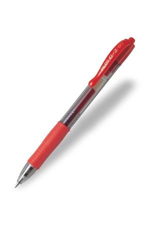 Pilot Pen - Ballpoint Bl-G2-7 Retractable: Fine Red (Box of 12)