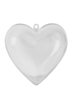 Plastic Heart Shape - 80mm (Pack of 10)