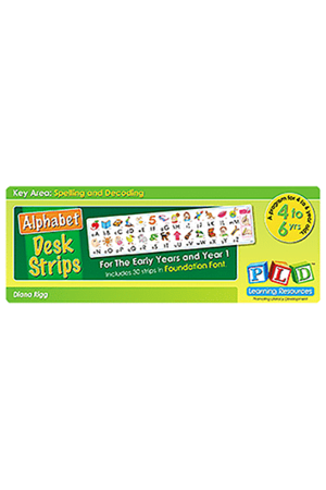 Alphabet Desk Strips - Foundation Font (Pack of 30)