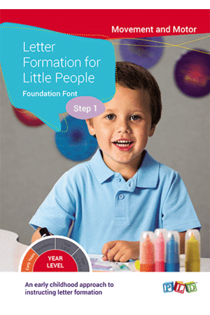 Letter Formation for Little People - Foundation Font: Step 1