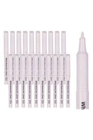 White Permanent Pen - Pack of 20