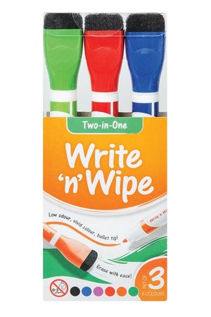 Write 'n' Wipe Whiteboard Markers (Pack of 6)