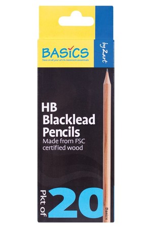 Basics - Blacklead Pencils (Pack of 20): HB