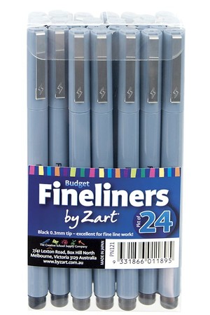 Zart - Budget Fineliners (Pack of 24)