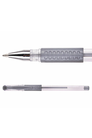 Basics - Gel Pens: Silver (Pack of 12)