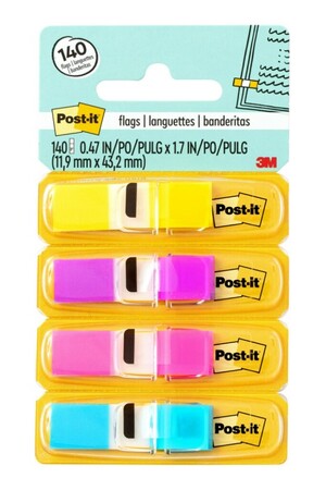 Post-It Flags 683 - (4AB) Bright Colours (Pack of 4)
