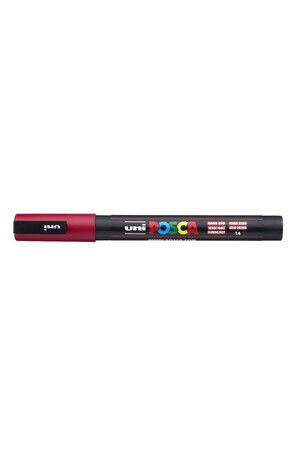 POSCA Paint Marker PC-3M Fine Bullet Tip 0.9-1.3mm - Dark Red