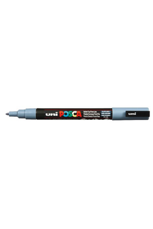 POSCA Paint Marker PC-3M Fine Bullet Tip 0.9-1.3mm - Gray