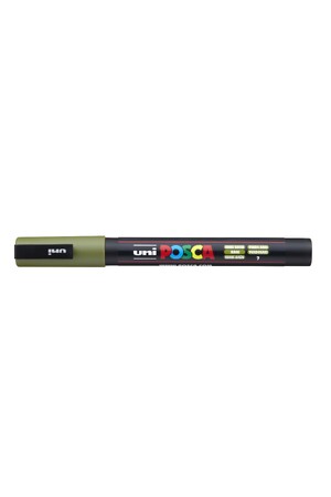 POSCA Paint Marker PC-3M Fine Bullet Tip 0.9-1.3mm - Khaki Green