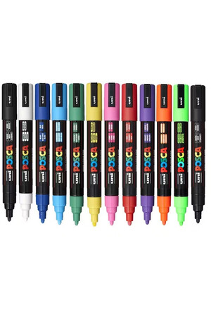 POSCA Paint Marker PC-5M Medium Bullet Tip 1.8-2.5mm - Assorted (Box of 12)