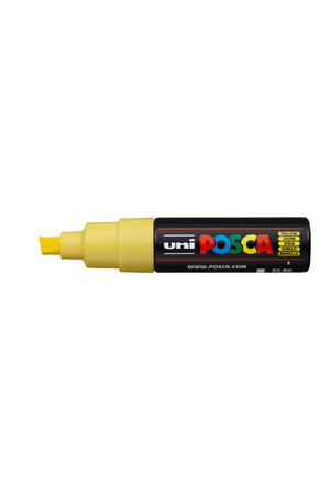 POSCA Paint Marker PC-8K Broad Chisel Tip 8mm - Yellow