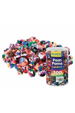 Pom Poms - Rainbow (Pack of 300)