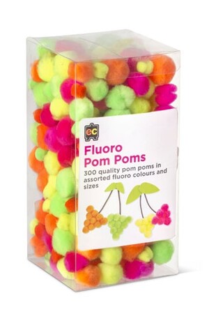 Pom Poms - Pack of 300: Fluoros