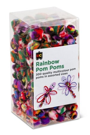 Pom Poms - Pack of 300: Rainbow