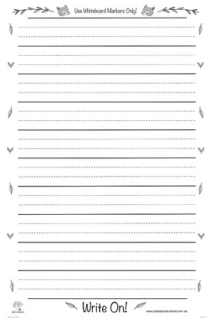 Write On - Large Laminated Dotted Thirds Chart