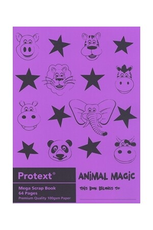 Protext Scrapbook (Animal Magic) 330x240mm PP Cover: 64 Pages (Single)