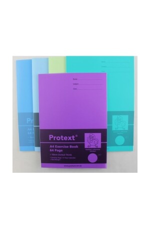 Protext Exercise Book - A4 Polypropylene (PP) Cover 64pg 18mm Dotted Thirds + Margin: Chicken