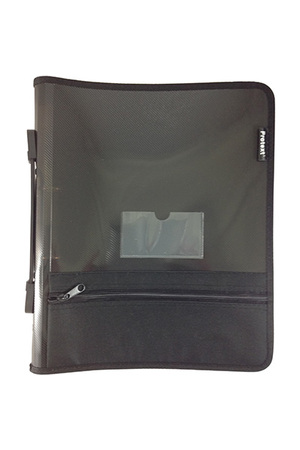 A4 Binder Buddy with Pencil Case (Black)