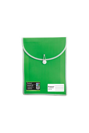 Protext Attache Case File with Elastic Closure: Lime