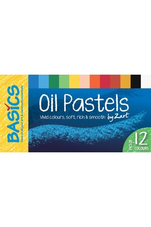 Basics - Oil Pastels: Large (Pack of 12)