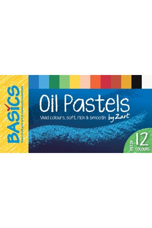 Basics - Oil Pastels: Large (Pack of 12)