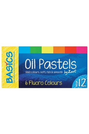 Basics - Oil Pastels: Fluoro (Pack of 12)