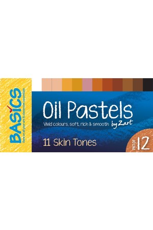 Basics - Oil Pastels: Skin Tones (Pack of 12)