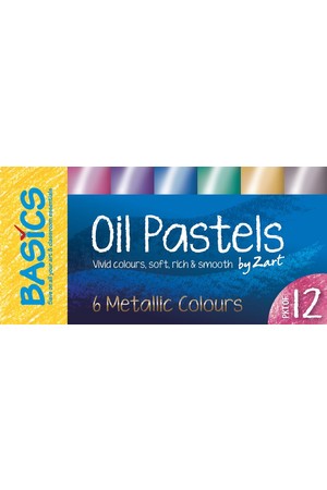 Basics - Oil Pastels: Metallic (Pack of 6)