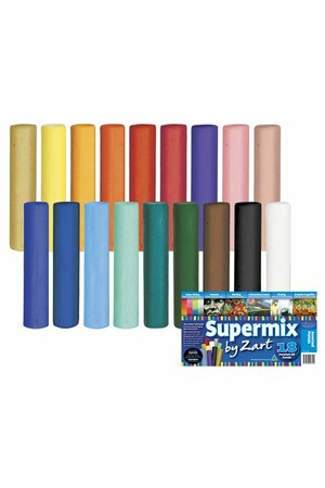 Zart - Supermix Oil Pastel: Assorted Colours (Pack of 18)