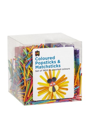 Popsticks & Matchsticks - Coloured (Pack of 1800)