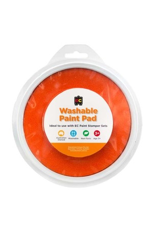 Paint Stamper Pad Orange 15cm Diameter